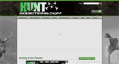 Desktop Screenshot of huntaddictions.com
